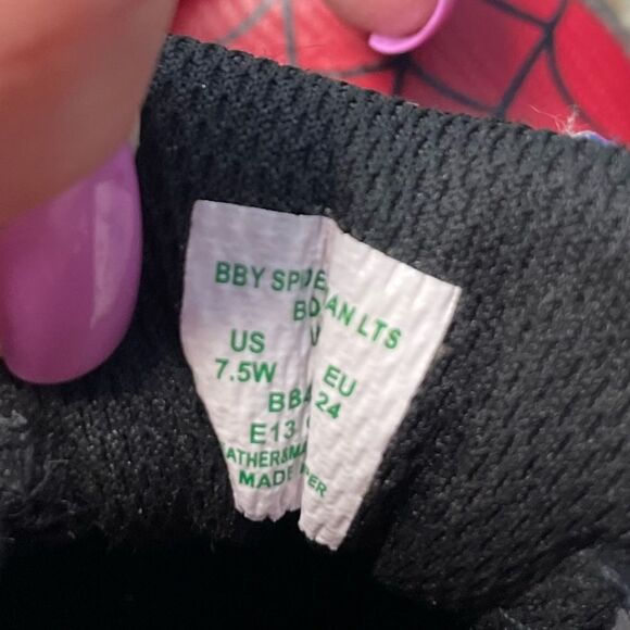 5 for $25🔥Marvel Spider-Man StrideRite Sneaker Boys Size 7.5W - Picture 7 of 9